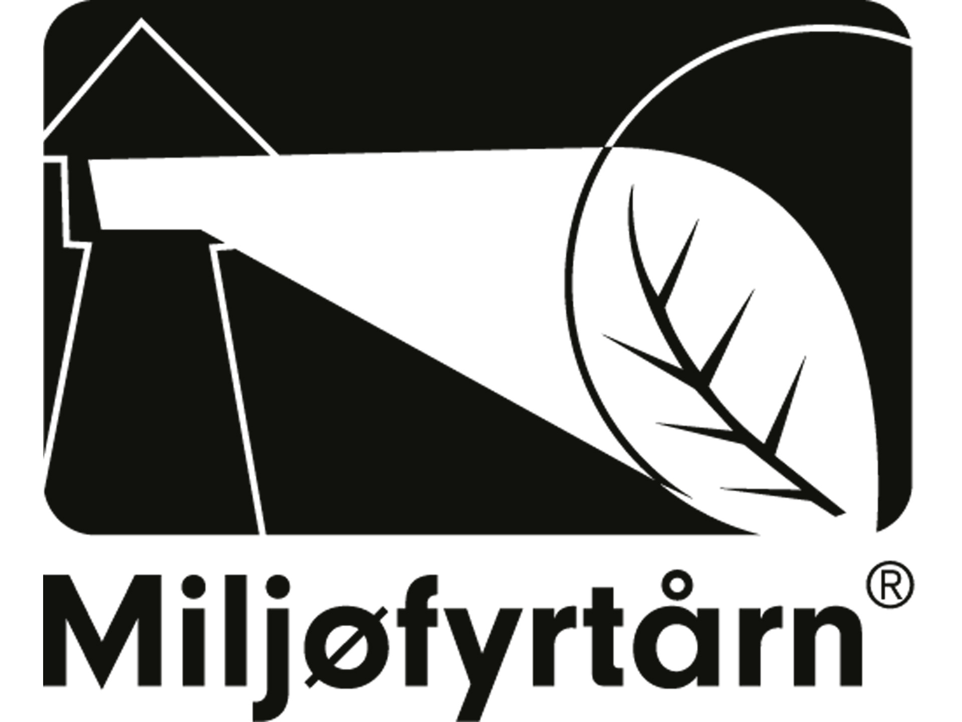 logo miljøfyrtårn svart hvit